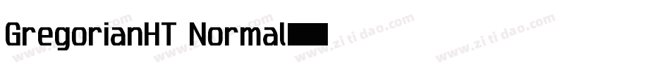GregorianHT Normal字体转换